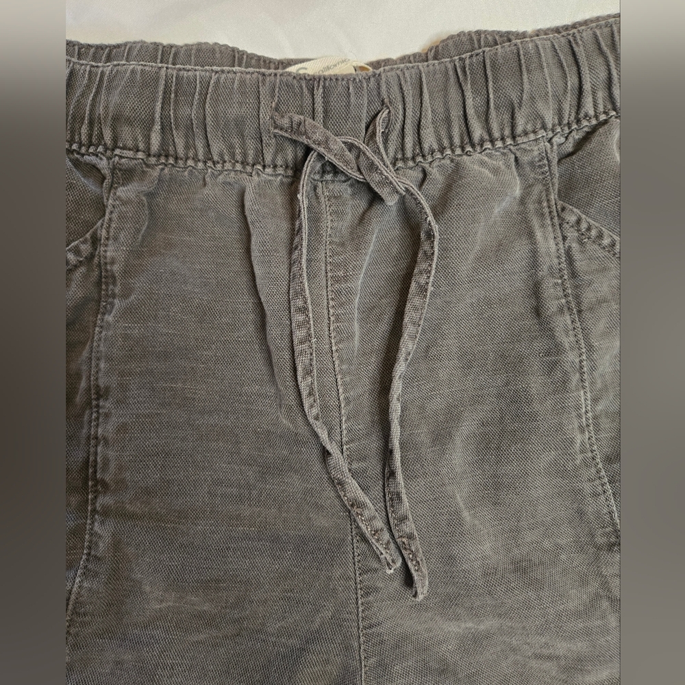 🖤 C&C California Linen Blend Shorts Dark Gray Size Large - Picture 2 of 5